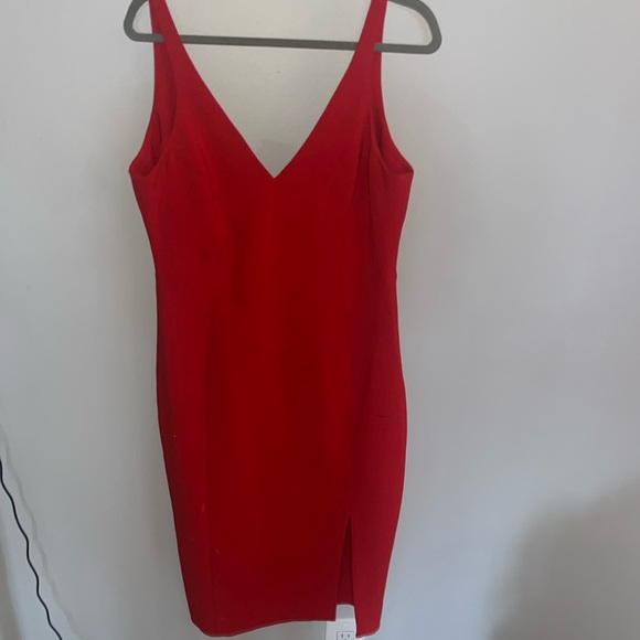 Beautiful, worn once, red midi dress perfect for a formal affair!! - Picture 1 of 3